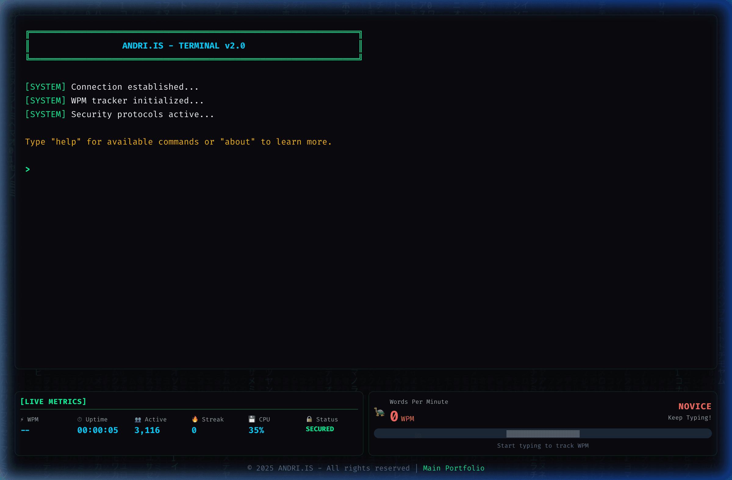 Screenshot of Andri-CLI