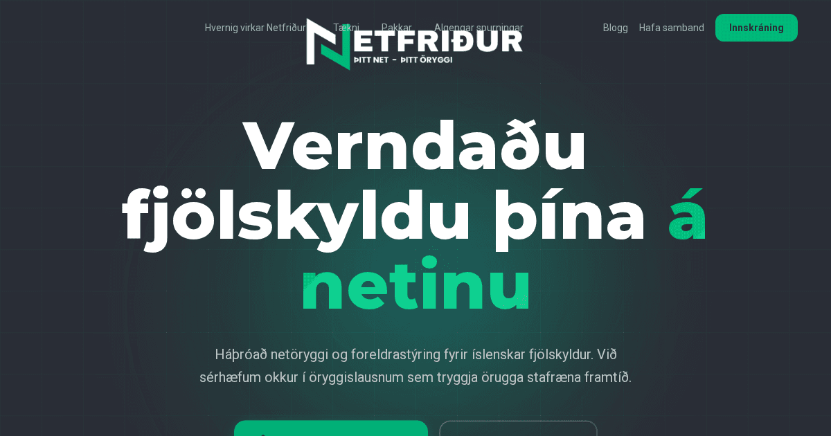 Skjáskot af Netfridur